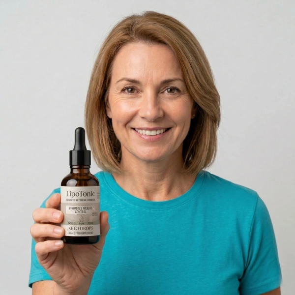 Femme tenant un produit Lipotonic